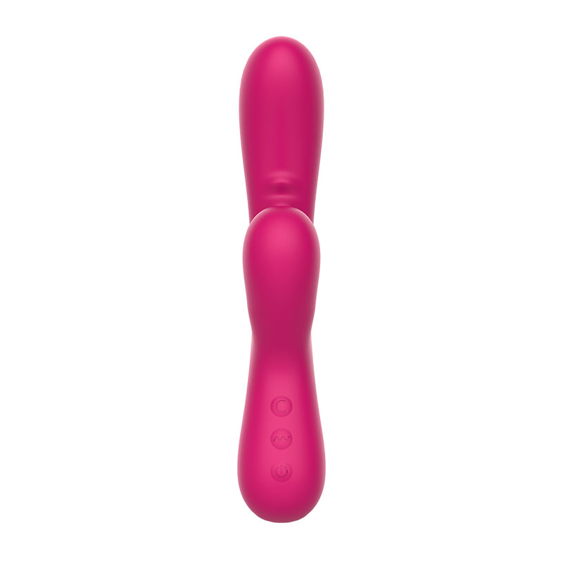 Duo Silicone Rabbit với chức năng hút màu hồng