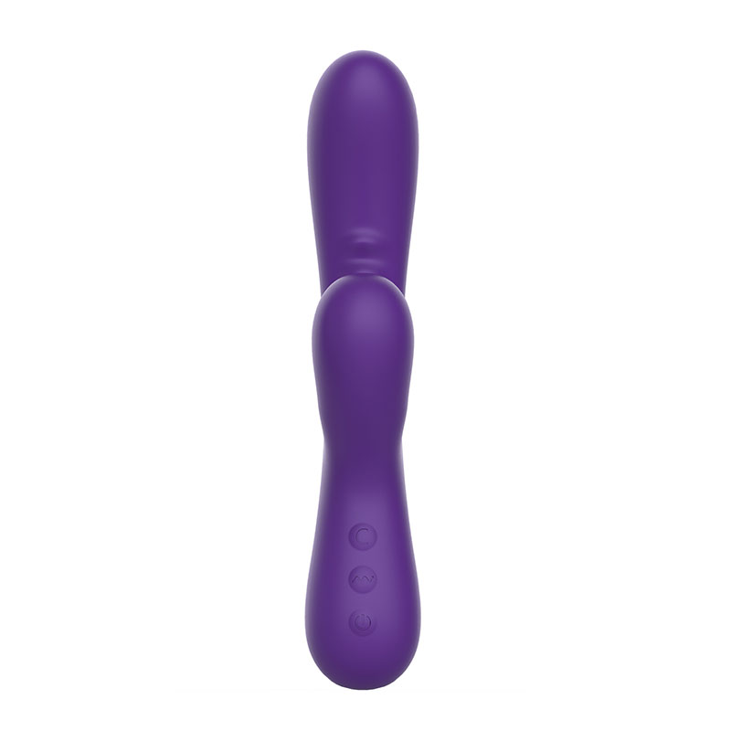 Con thỏ silicone Duo có chức năng hút Màu tím