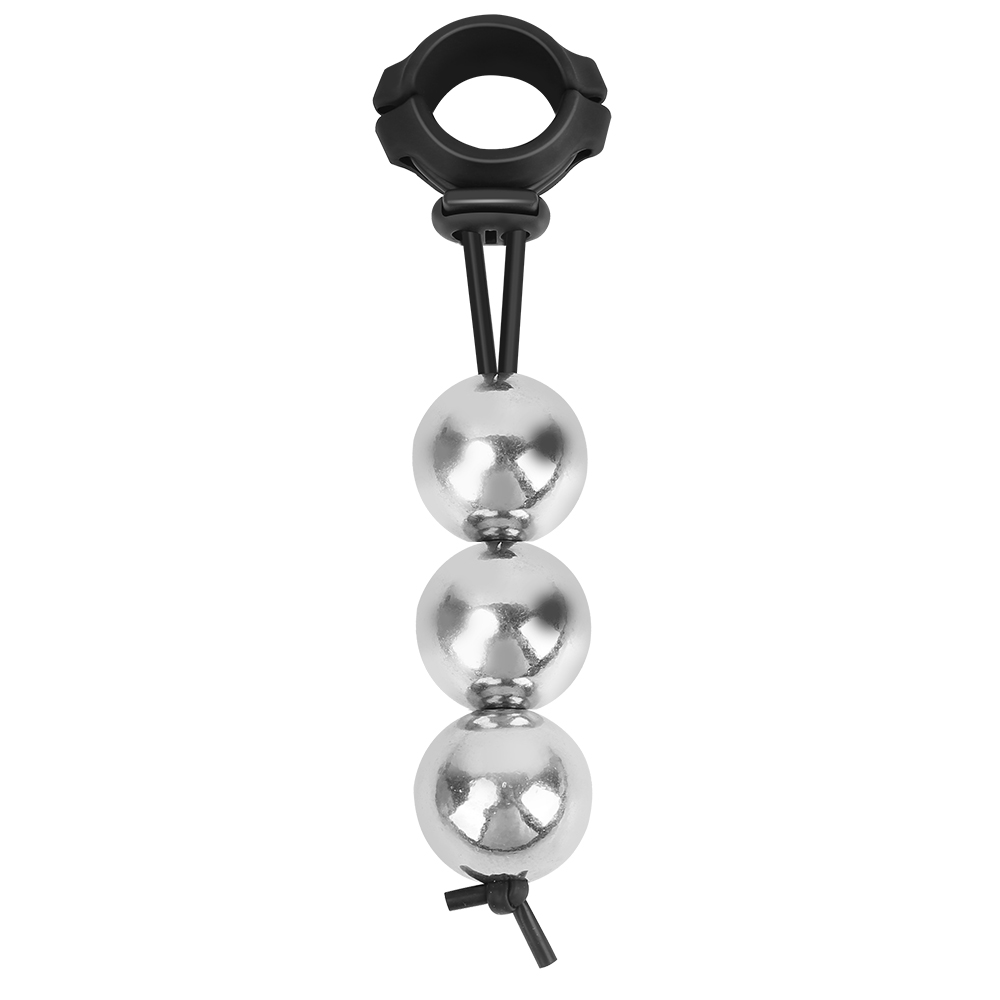 Dụng cụ căng dương vật bằng kim loại-Tri--Ball Black (φ35mm)